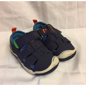 PLAE Sam 2.0 sandal navy blue size 6.5 Velcro